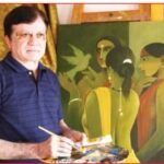 ‘రంగుల లోకంలో పల్లెల సోయగం’ గ్రామీణ జీవన ప్రతిరూపాలు ఆగాచార్య చిత్రాలు